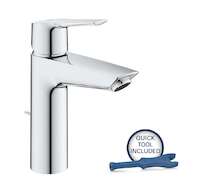 Grohe QuickFix Start - Umyvadlová baterie s výpustí, studený start, chrom 23552002