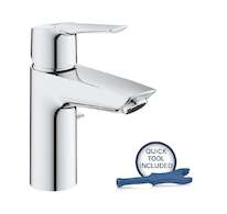 Grohe QuickFix Start - Umyvadlová baterie s výpustí, studený start, chrom 31137002