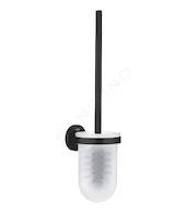Grohe QuickFix Start - WC štětka nástěnná s držákem, sklo/matná černá 411852430