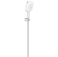 Grohe Rainshower SmartActive Cube - Sada sprchové hlavice 130 9,5 l/min, 3 proudy, držáku a hadice, měsíční bílá 26589LS0