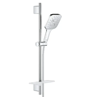 Grohe Rainshower SmartActive Cube - Sada sprchové hlavice 130 9,5 l/min, 3 proudy, tyče 60 cm a hadice, chrom 26584000