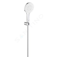 Grohe Rainshower SmartActive - Sada sprchové hlavice 130 9,5 l/min, 3 proudy, držáku a hadice, měsíční bílá 26581LS0