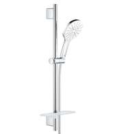 Grohe Rainshower SmartActive - Sada sprchové hlavice 130 9,5 l/min, 3 proudy, tyče 60 cm a hadice, měsíční bílá 26577LS0