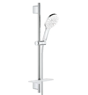 Grohe Rainshower SmartActive - Sada sprchové hlavice 130 9,5 l/min, 3 proudy, tyče 60 cm a hadice, měsíční bílá 26577LS0