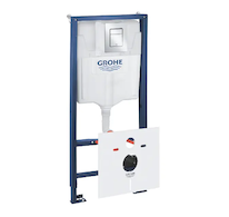 Grohe Rapid SL - Předstěnová instalace s nádržkou pro závěsné WC, souprava Fresh a tlačítko Skate Cosmopolitan S, chrom 39500000