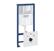 Grohe Rapid SL - Předstěnová instalace s nádržkou pro závěsné WC, tlačítko Skate Cosmopolitan, chrom 38775001