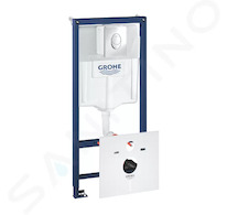Grohe Rapid SL - Předstěnový instalační prvek pro závěsné WC, nádržka GD2, ovládací tlačítko Skate Air, chrom 38750001