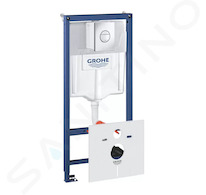 Grohe Rapid SL - Předstěnový instalační set pro závěsné WC, výška 1,13 m, ovládací tlačítko Nova Cosmopolitan, chrom 38813001