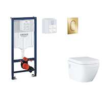 Grohe Rapid SL - Set předstěnové instalace, klozetu, sedátka SoftClose a tlačítka Arena Cosmopolitan S, Cool Sunrise SANI11BB413