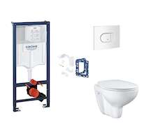Grohe Rapid SL - Set předstěnové instalace, klozetu, sedátka SoftClose, tlačítka Arena Cosmopolitan a sady pro vhazování tablet,