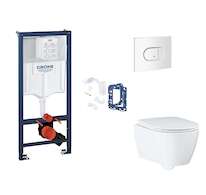Grohe Rapid SL - Set předstěnové instalace, klozetu, sedátka SoftClose, tlačítka Arena Cosmopolitan a sady pro vhazování tablet,