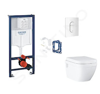Grohe Rapid SL - Set předstěnové instalace, klozetu, sedátka SoftClose, tlačítka Arena Cosmopolitan a sady pro vhazování tablet,