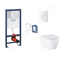 Grohe Rapid SL - Set předstěnové instalace, klozetu, sedátka SoftClose, tlačítka Arena Cosmopolitan a sady pro vhazování tablet,