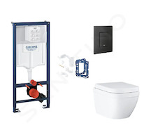 Grohe Rapid SL - Set předstěnové instalace, klozetu, sedátka SoftClose, tlačítka Even a sady pro vhazování tablet, Triple Vortex