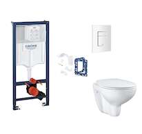 Grohe Rapid SL - Set předstěnové instalace, klozetu, sedátka SoftClose, tlačítka Skate Cosmopolitan a sady pro vhazování tablet,