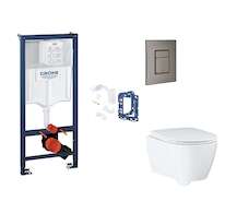 Grohe Rapid SL - Set předstěnové instalace, klozetu, sedátka SoftClose, tlačítka Skate Cosmopolitan a sady pro vhazování tablet,