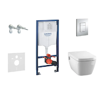 Grohe Rapid SL - Set předstěnové instalace, sprchovací toalety a sedátka Tece, tlačítka Skate Cosmo, Rimless, SoftClose, chrom 3