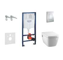 Grohe Rapid SL - Set předstěnové instalace, sprchovací toalety a sedátka Tece, tlačítka Skate Cosmo, Rimless, SoftClose, chrom 3
