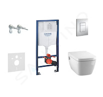 Grohe Rapid SL - Set předstěnové instalace, sprchovací toalety a sedátka Tece, tlačítka Skate Cosmo, Rimless, SoftClose, chrom 3