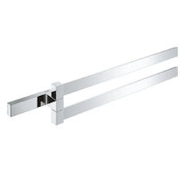 Grohe Selection Cube - Dvojitý držák ručníků, chrom 40768000