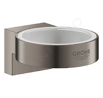 Grohe Selection - Držák skleničky/mýdelníku, kartáčovaný Hard Graphite 41027AL0