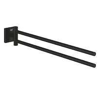 Grohe Start Cube - Dvojitý držák ručníků, délka 44 cm, matná černá 409762430