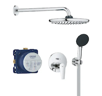 Grohe Start Edge - Sprchový set pod omítku, průměr 25 cm, 2 proudy, chrom 25293000