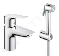 Grohe Start Edge - Umyvadlová baterie s bidetovou sprškou, chrom 23773001