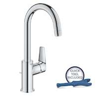 Grohe Start Edge - Umyvadlová baterie s otočným výtokem a výpustí, chrom 24201001