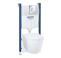 Grohe Start Round - Set předstěnové instalace, klozetu Start Round, sedátka Softclose a tlačítka Sail, chrom 103843SH00