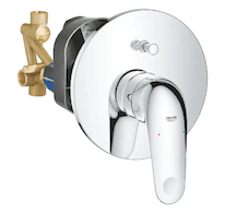 Grohe Swift - Baterie pod omítku, pro 2 spotřebiče, s tělesem, chrom 24336001