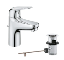 Grohe Swift - Umyvadlová baterie s výpustí, chrom 24316001