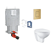 Grohe Uniset - Set předstěnové instalace, klozetu, sedátka SoftClose, tlačítka Skate Cosmopolitan a sady pro vhazování tablet, k