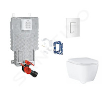 Grohe Uniset - Set předstěnové instalace, klozetu, sedátka SoftClose, tlačítka Skate Cosmopolitan a sady pro vhazování tablet, a