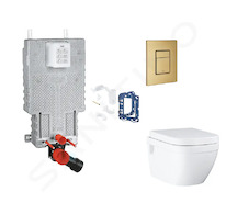Grohe Uniset - Set předstěnové instalace, klozetu, sedátka SoftClose, tlačítka Skate Cosmopolitan a sady pro vhazování tablet, k