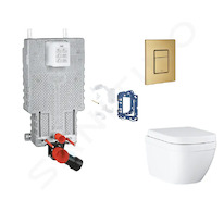 Grohe Uniset - Set předstěnové instalace, klozetu, sedátka SoftClose, tlačítka Skate Cosmopolitan a sady pro vhazování tablet, T