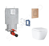 Grohe Uniset - Set předstěnové instalace, klozetu, sedátka SoftClose, tlačítka Skate Cosmopolitan a sady pro vhazování tablet, T