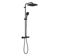 Grohe Vitalio Comfort - Sprchový set s termostatem, 25x25 cm, 2 proudy, matná černá 266962431