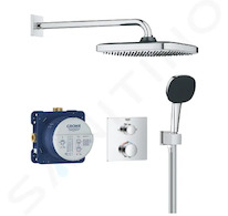 Grohe Vitalio Comfort - Sprchový set s termostatem pod omítku, 25x25 cm, 2 proudy, chrom 34882000