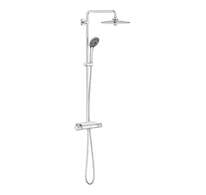 Grohe Vitalio Joy - Sprchový set 260 s termostatem na zeď a poličkou, chrom 26403002