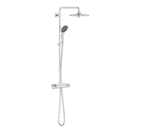 Grohe Vitalio Joy - Sprchový set 260 s termostatem na zeď a poličkou, chrom 26403002