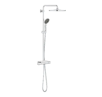 Grohe Vitalio Joy - Sprchový set 310 s termostatem na zeď a poličkou, 3 proudy, chrom 26401001