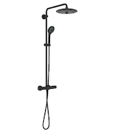 Grohe Vitalio Joy - Sprchový set s termostatem, průměr 26 cm, 3 proudy, phantom black 26403KF2