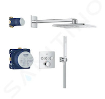 Grohe Vitalio SmartActive - Sprchový set s termostatem pod omítku, 31x31 cm, 2 proudy, chrom 34875000