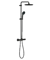 Grohe Vitalio Start - Sprchový set s termostatem, průměr 25 cm, 2 proudy, matná černá 266772431