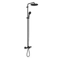 Grohe Vitalio Start - Sprchový set s vanovým termostatem, průměr 25 cm, 2 proudy, matná černá 269882431