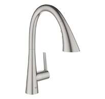 Grohe Zedra - Dřezová baterie s výsuvnou sprškou, supersteel 32294DC2