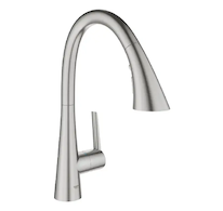 Grohe Zedra - Dřezová baterie s výsuvnou sprškou, supersteel 32294DC2