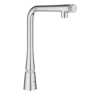 Grohe Zedra SmartControl - Dřezová baterie s výsuvnou koncovkou, SmartControl, supersteel 31593DC2