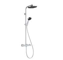 Hansgrohe Activera S - Sprchový set s termostatem, průměr 24 cm, 2 proudy, EcoSmart, chrom 28078000